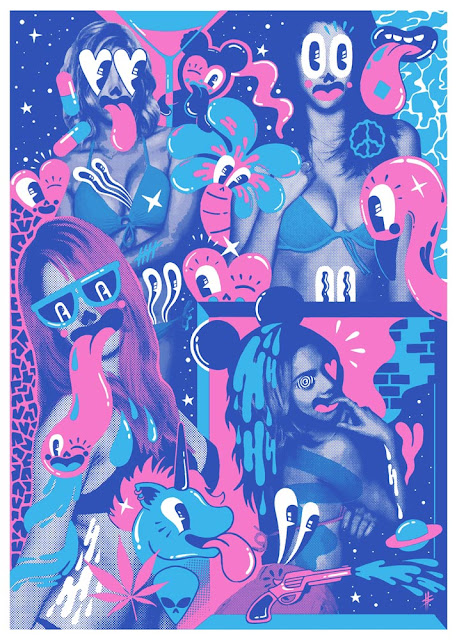 Spring Breakers by Hattie Stewart, exhibited at Summer Screen Prints Spring Breakers by Hattie Stewart, exhibited at Summer Screen Prints