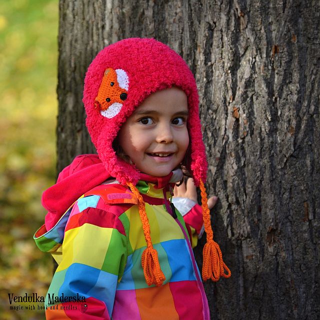 Crochet fox hat - pattern by VendulkaM