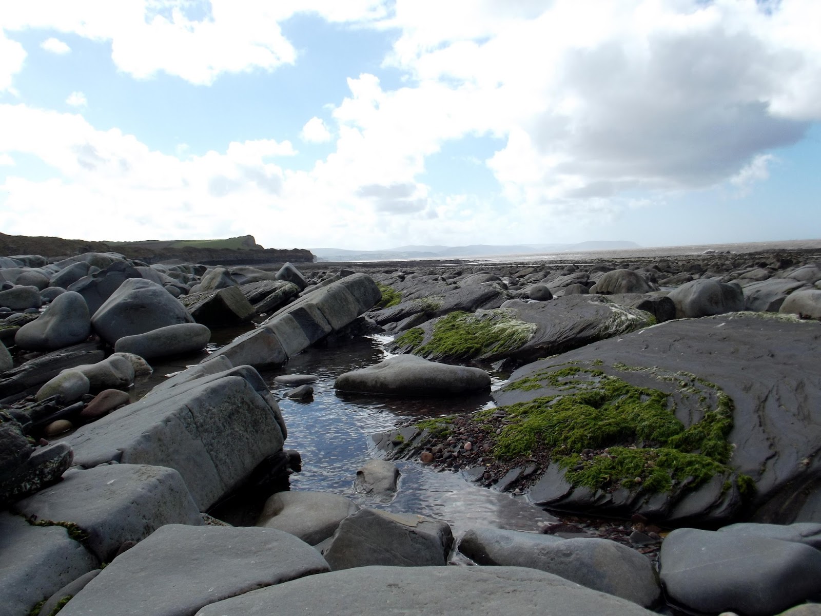 Kilve beach view.