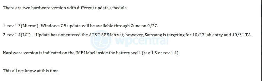 AT&T Begins Mango Update Program September 27th