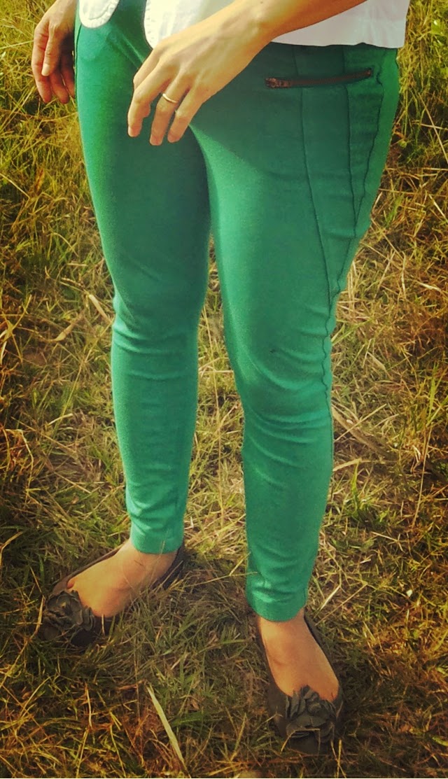 calça de montaria verde