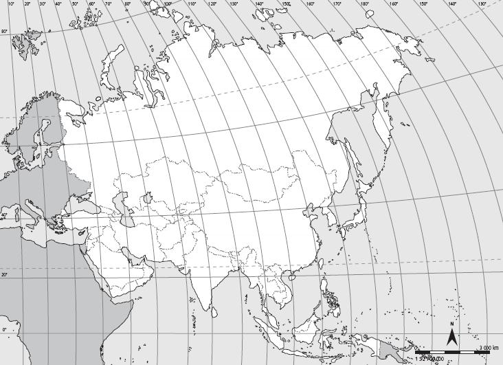 Mapa fisico de oceania mudo para imprimir.