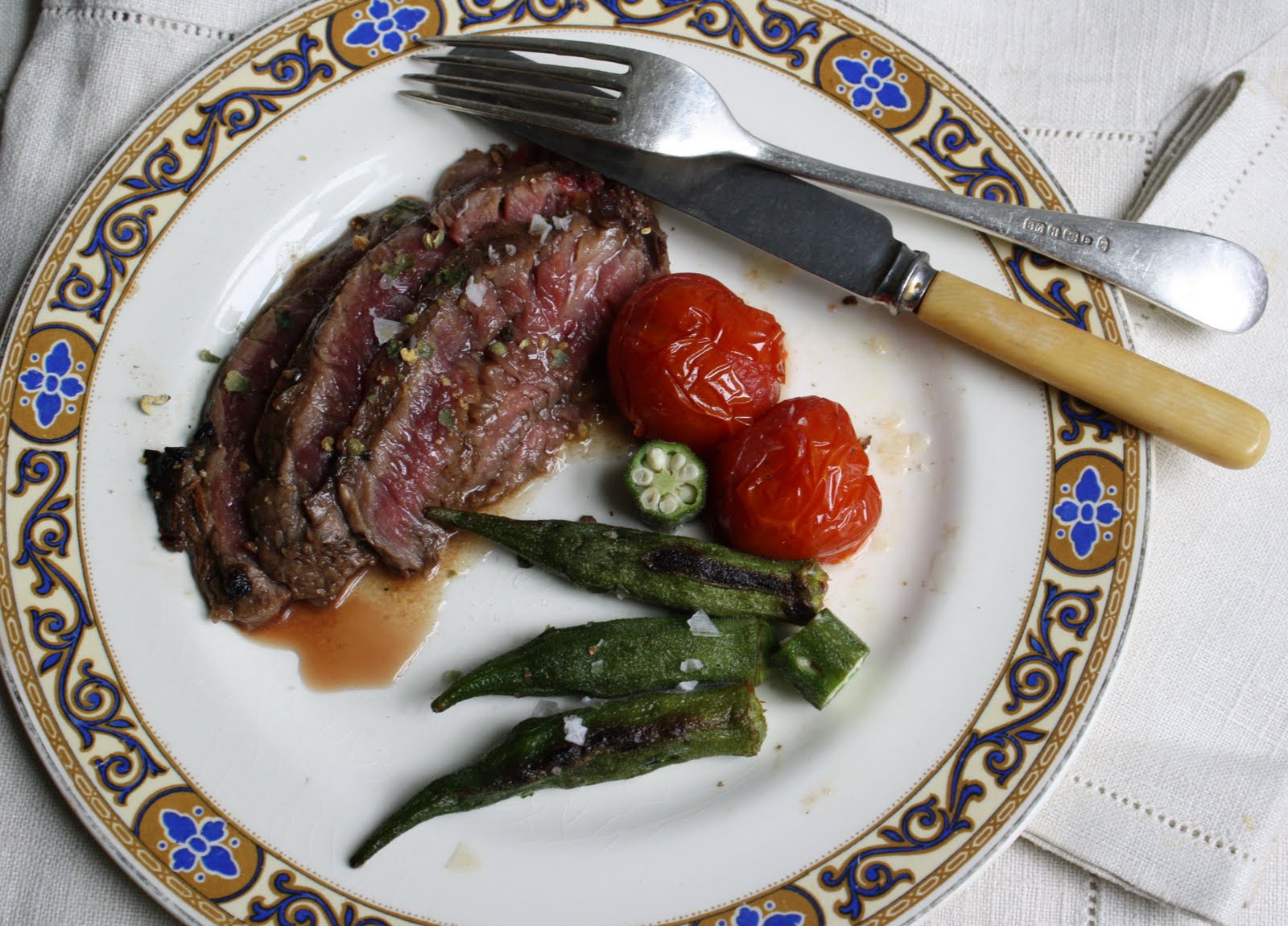 What's Cooking in your World? Day 140! Cote d'Ivoire Flank Steak with CoffeePeppercorn