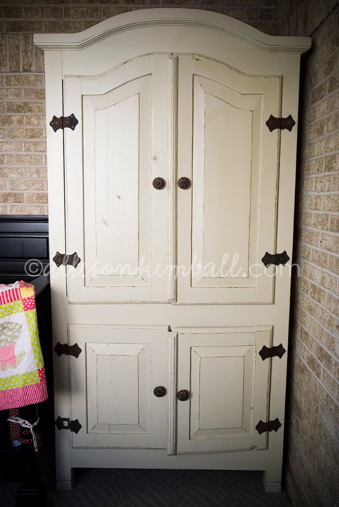The Frosted Gardner The Sophia Armoire Custom Refinish Before & After