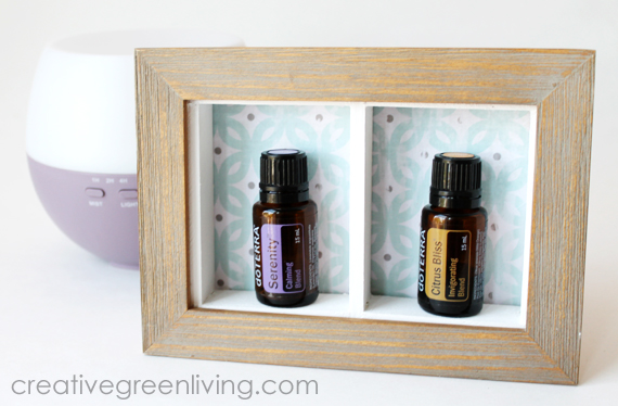 Diy Desktop Essential Oil Display Shelf From A Picture Frame Diy Desktop Essential Oil Display Shelf From A Picture Frame