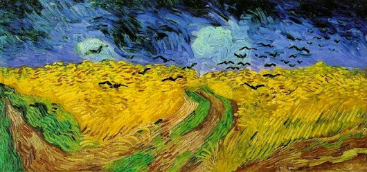Campo de trigos com corvos - Vicent van Gogh