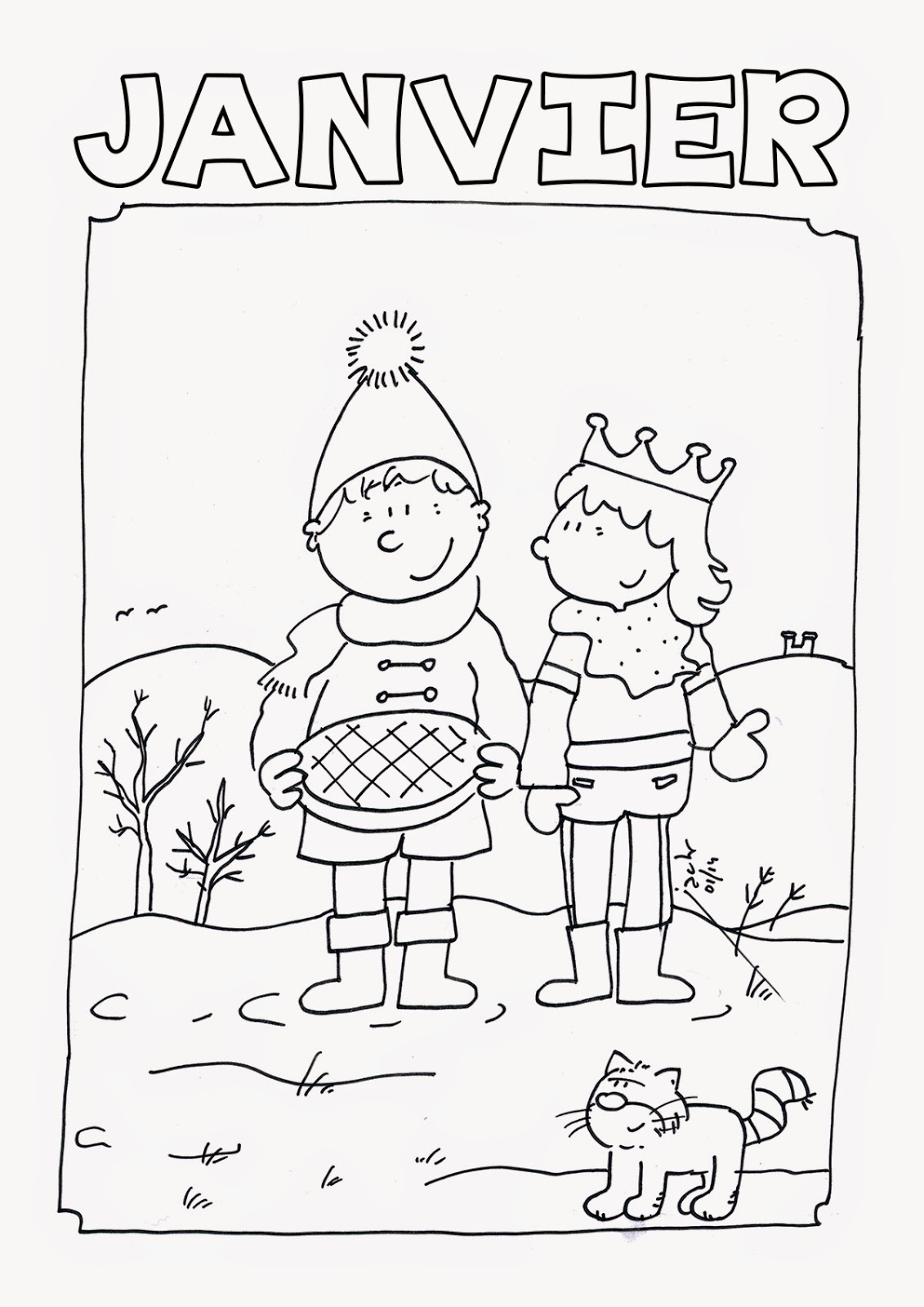 Freebie : coloriage pour enfant à imprimer Kesi Art