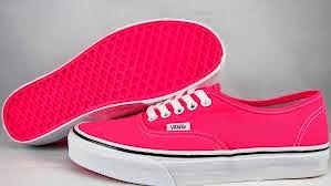 vans rosa ou verde