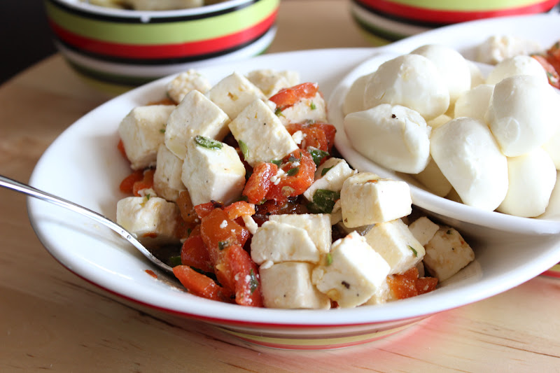 Naked Cupcakes Marinated Feta and Roasted Peppers