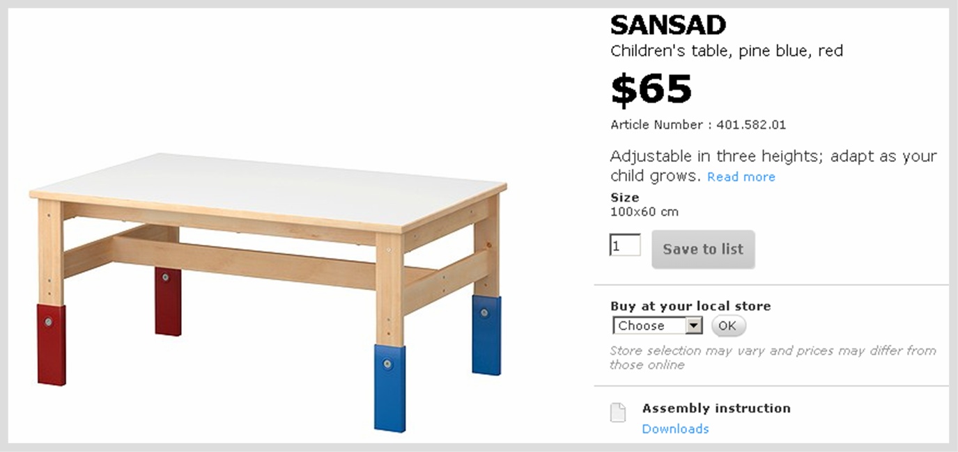 ikea adjustable kids table