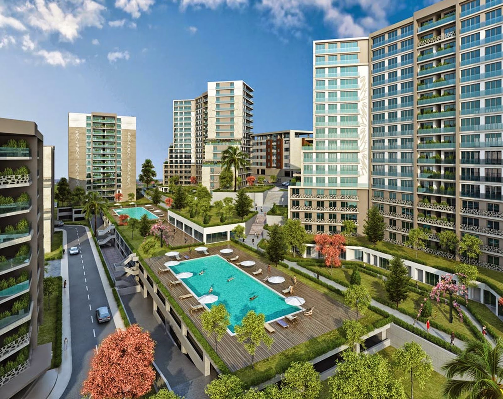Evora Emlak Ofisi TUZLA EVORA İSTANBUL KİRALIK 1+1 KAT BAHÇELİ EVORA