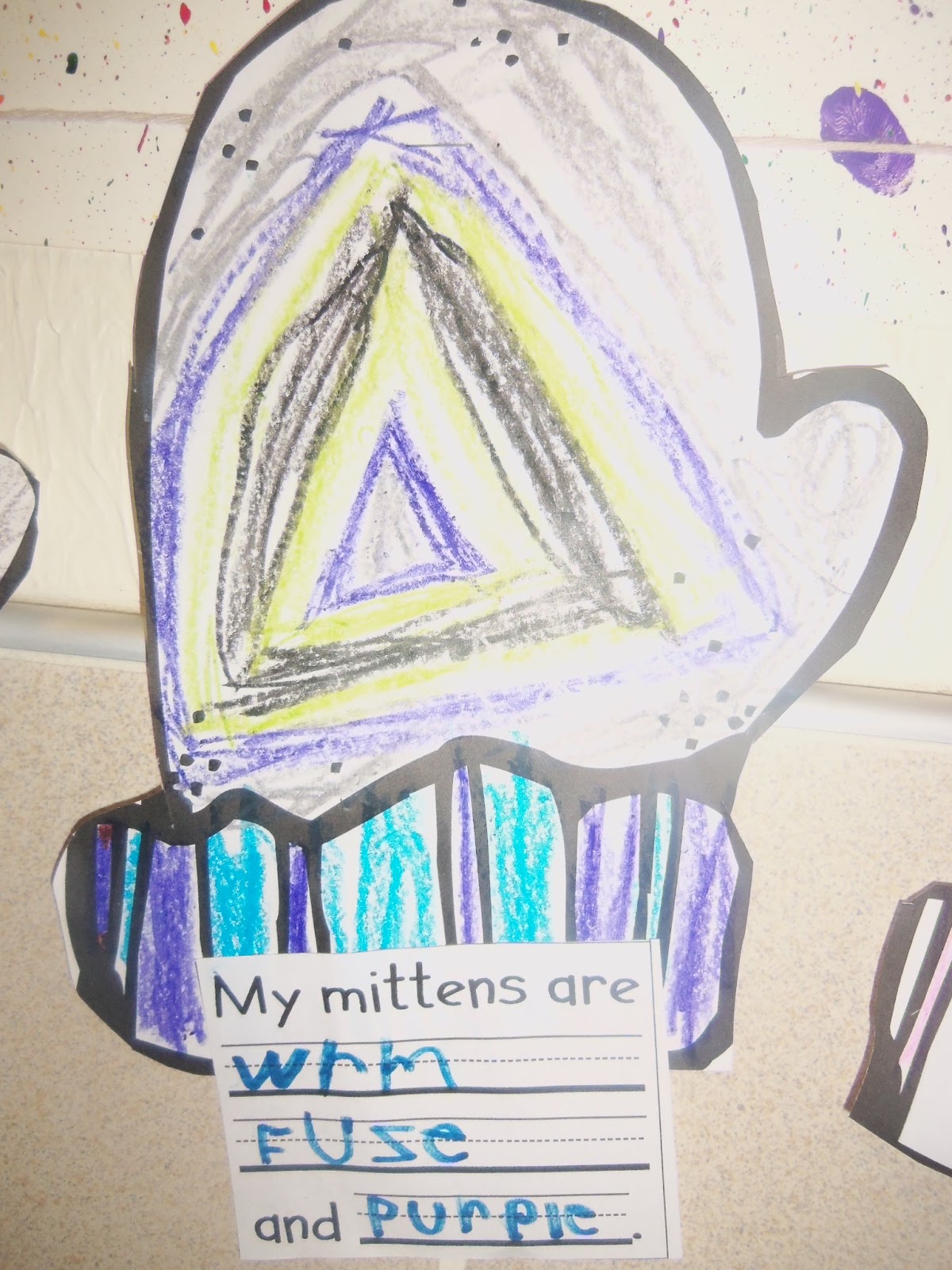 Mrs. Wood's Kindergarten Class Mitten Adjectives!