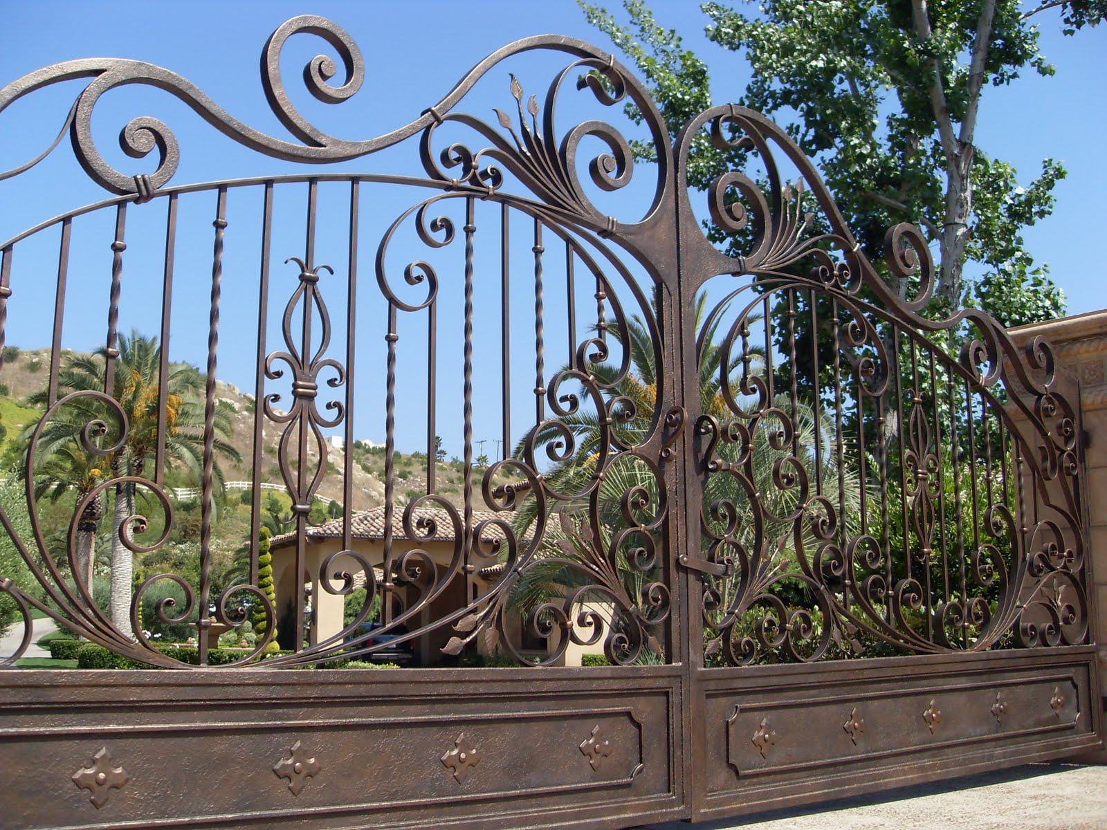 Wrought Iron Maiden Oil Rubbed Bronze Gates