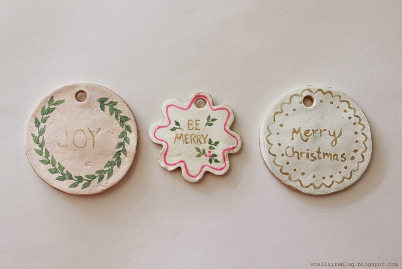 Adornos navideños de porcelana fría