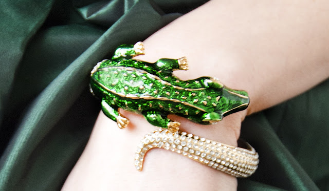 Anna Dello Russo bangle Anna Dello Russo, crocodile, bangle, H&M