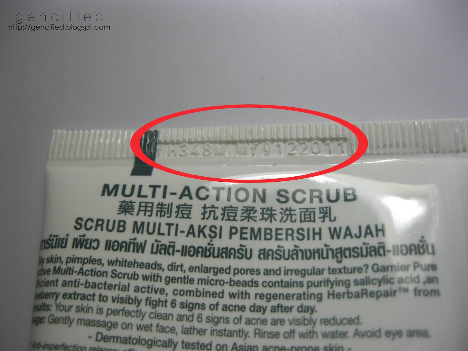 GENCIFIED Review Garnier Pure Active MultiAction Scrub and Anti