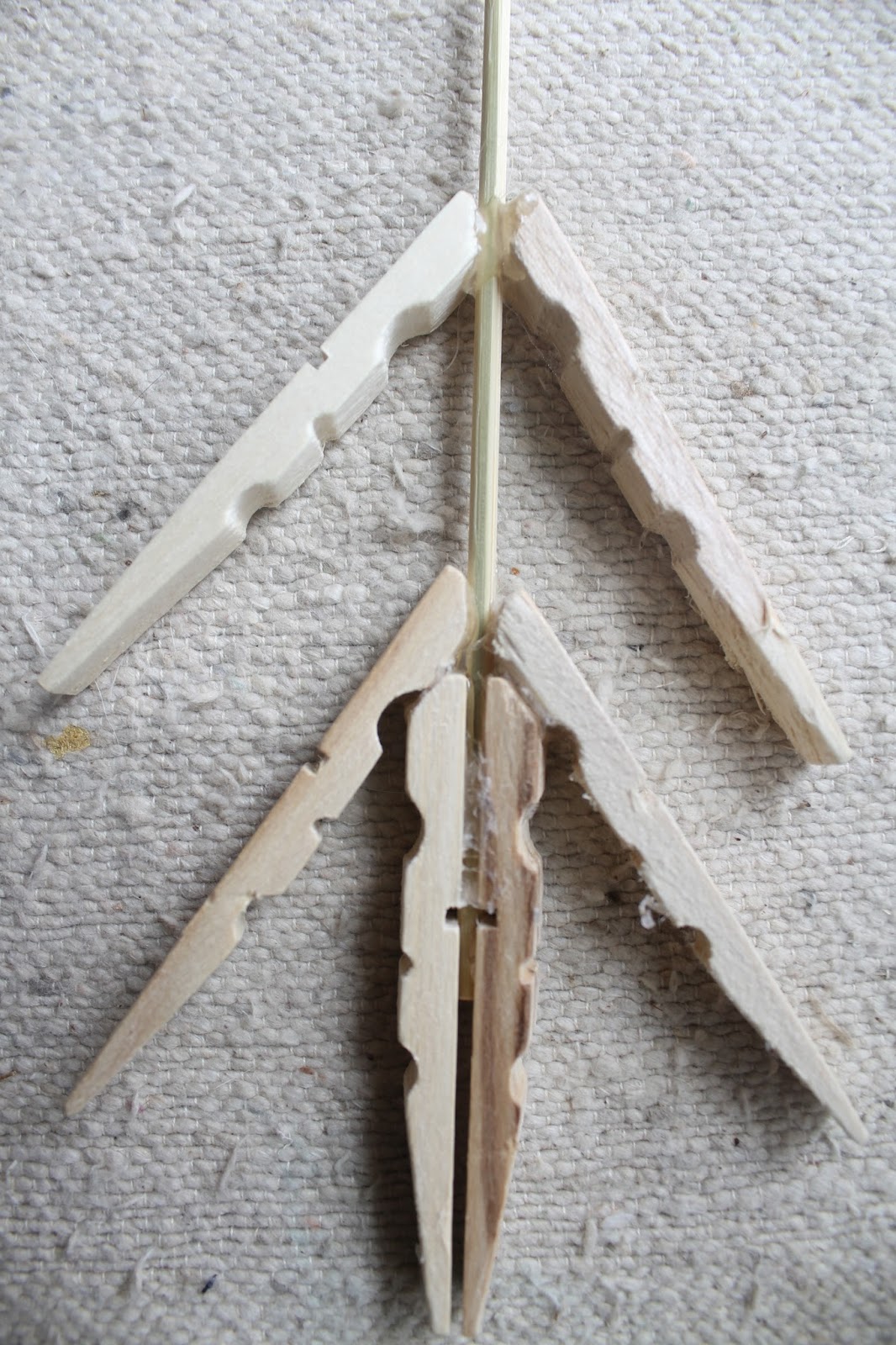 Clothespin Arrow Christmas tree Ornaments The Wicker House