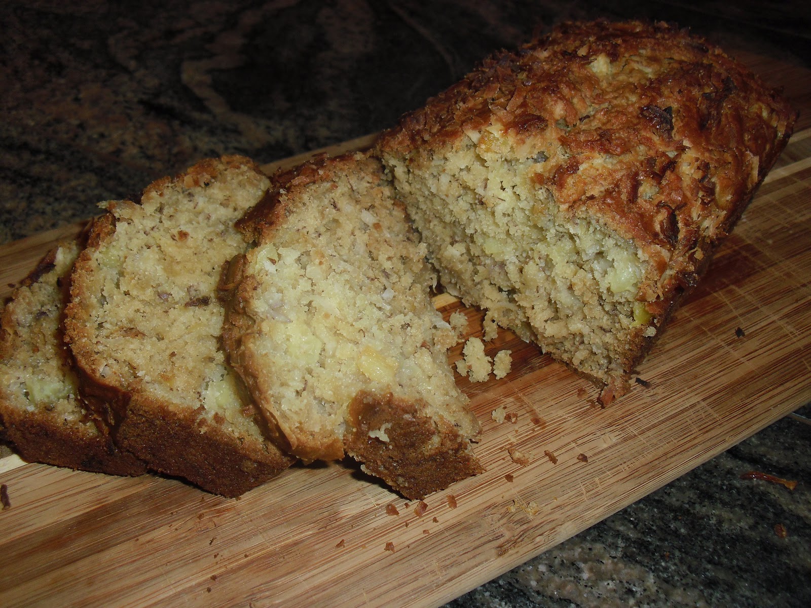 Twisted Flavor Coconut Pineapple Banana Bread