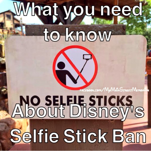Main Street Memories Selfie Stick ban