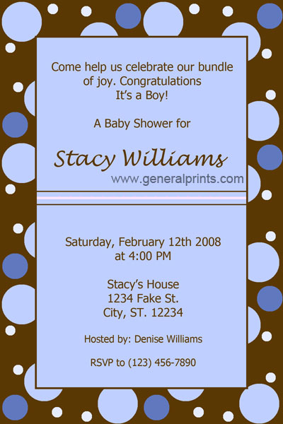 Baby Show Invites
