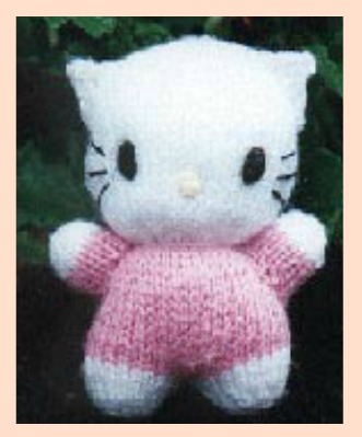 HELLO KITTY DOLL FREE KNITTING PATTERN - VERY SIMPLE FREE KNITTING PATTERNS