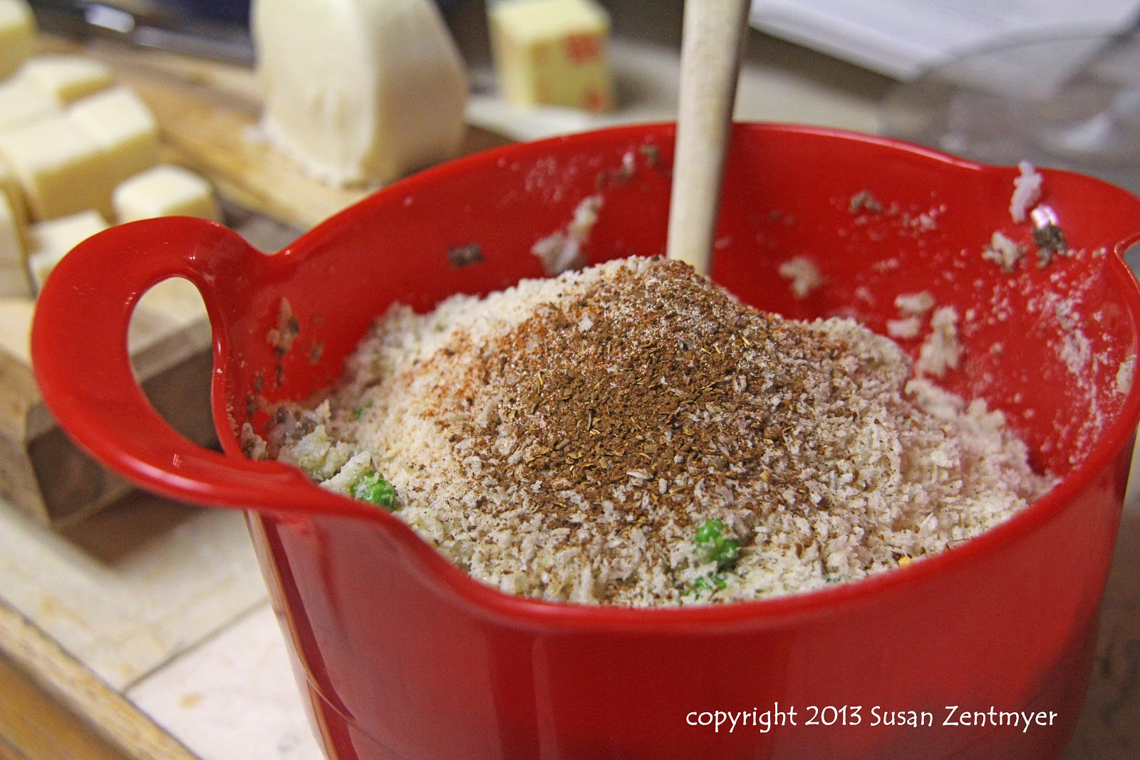Love from the Kitchen Italian Rice Balls with Gravy