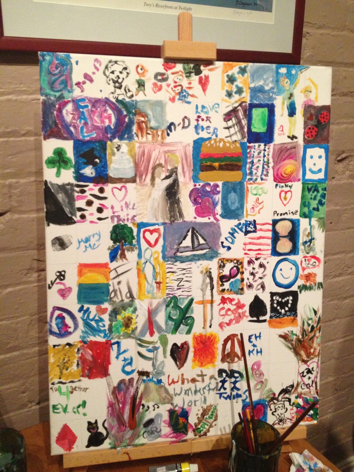 Weddings, Parties, Music & More Wedding Guest Book Painting