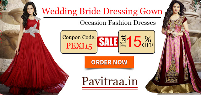Valentine Day and Marriage Special Designer Young Girls Prom Gown Dress Online Shopping with DIscount at pavitraa.in