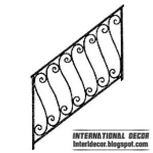 iron staircase railing simple design