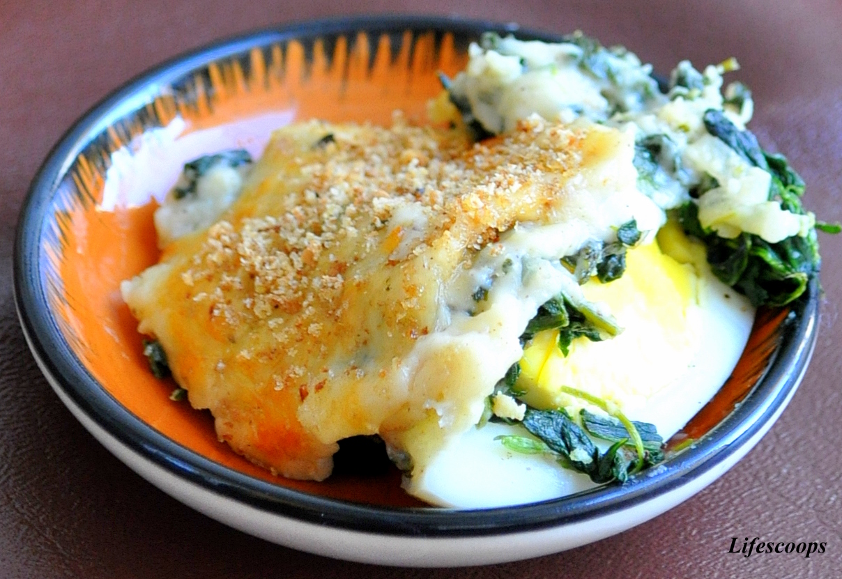Life Scoops Spinach and Egg Casserole