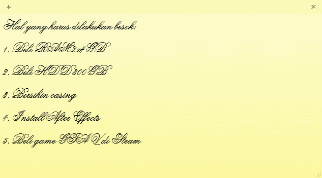 Cara Mengganti Font pada Sticky Notes Cara Mengganti Font pada Sticky Notes