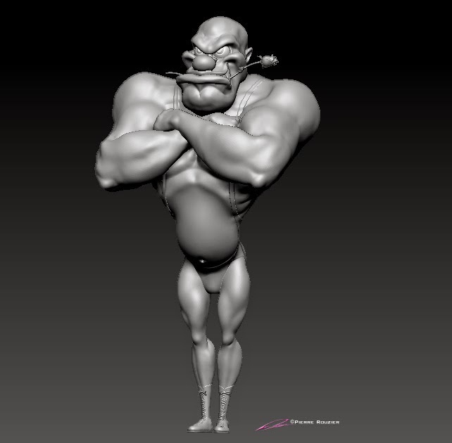 "Wrestiling Ring-A-Lings"-"RoseBud" - Character Design & 3D Model ©Pierre Rouzier