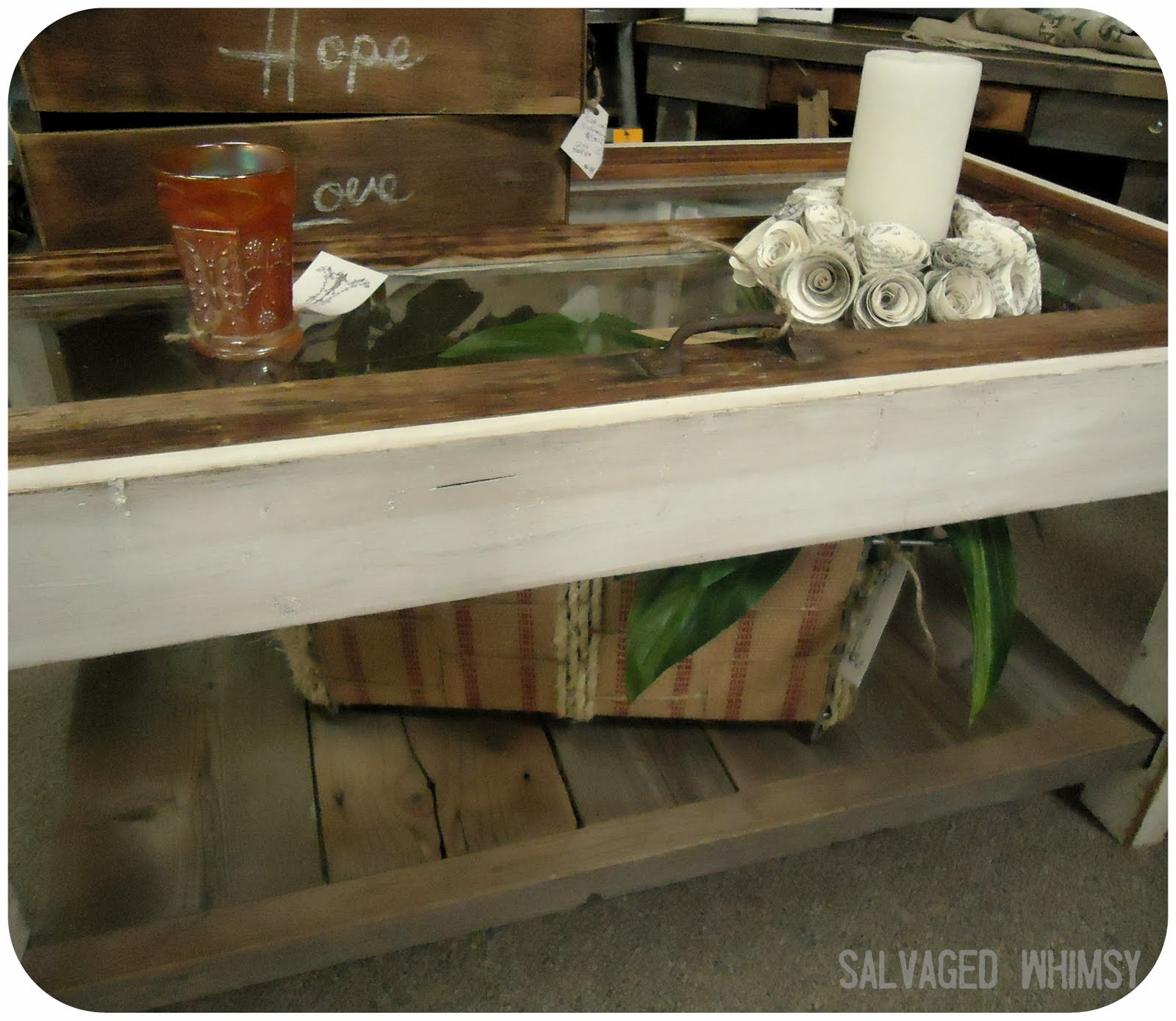 SALVAGED WHIMSY Window Table