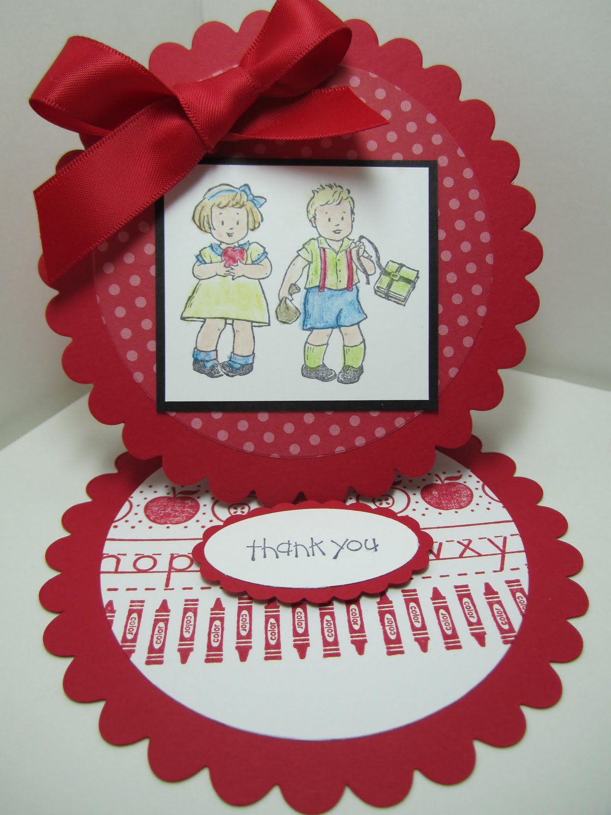 goin over the edge teacher thank you card with greeting card kids