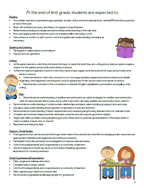 Pride and Primary: Back to School Night Freebie