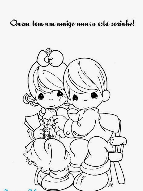 Blog Professor Zezinho Desenhos Do Dia Do Amigo Para Colorir