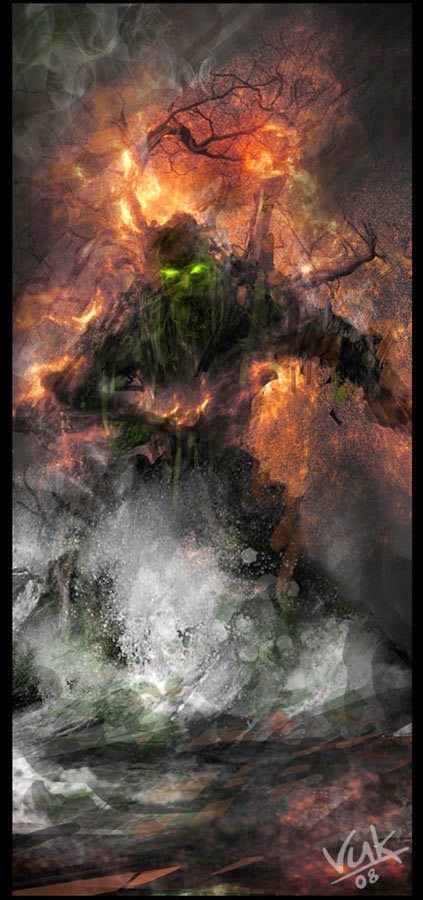 As sombrias ilustrações de fantasia de Vuk Kostic a.k.a. chevsy Vuk Kostic chevsy deviantart ilustrações fantasia sombrias monstros guerreiros