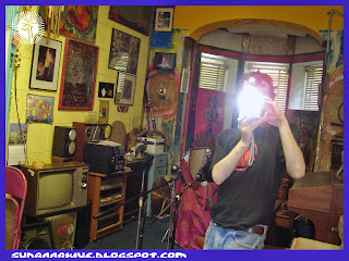 Christopher Beach Eddy at the House of Ra for WKCR FM's Sun Ra Arrival Day Celebration on 05/22/2006. Photo by Charles Blass. Christopher Beach Eddy at the House of Ra for WKCR FM's Sun Ra Arrival Day Celebration on 05/22/2006. Photo by Charles Blass.