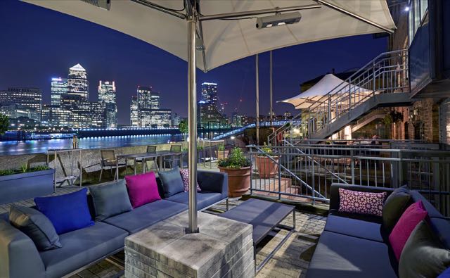 Outside Terrace Columbia Bar and Restaurant, DoubleTree by Hilton