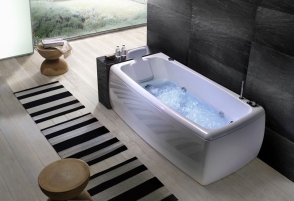 soft angles bathtub minimalist design