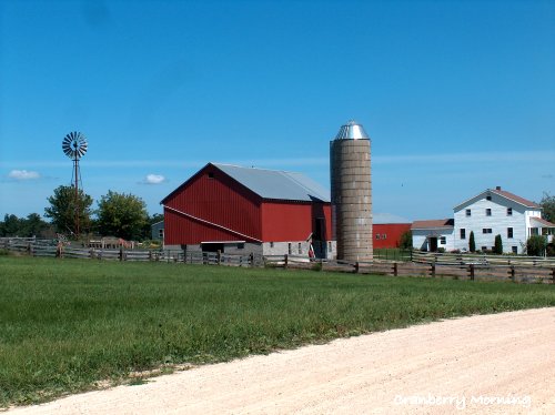 Farm With Windmill