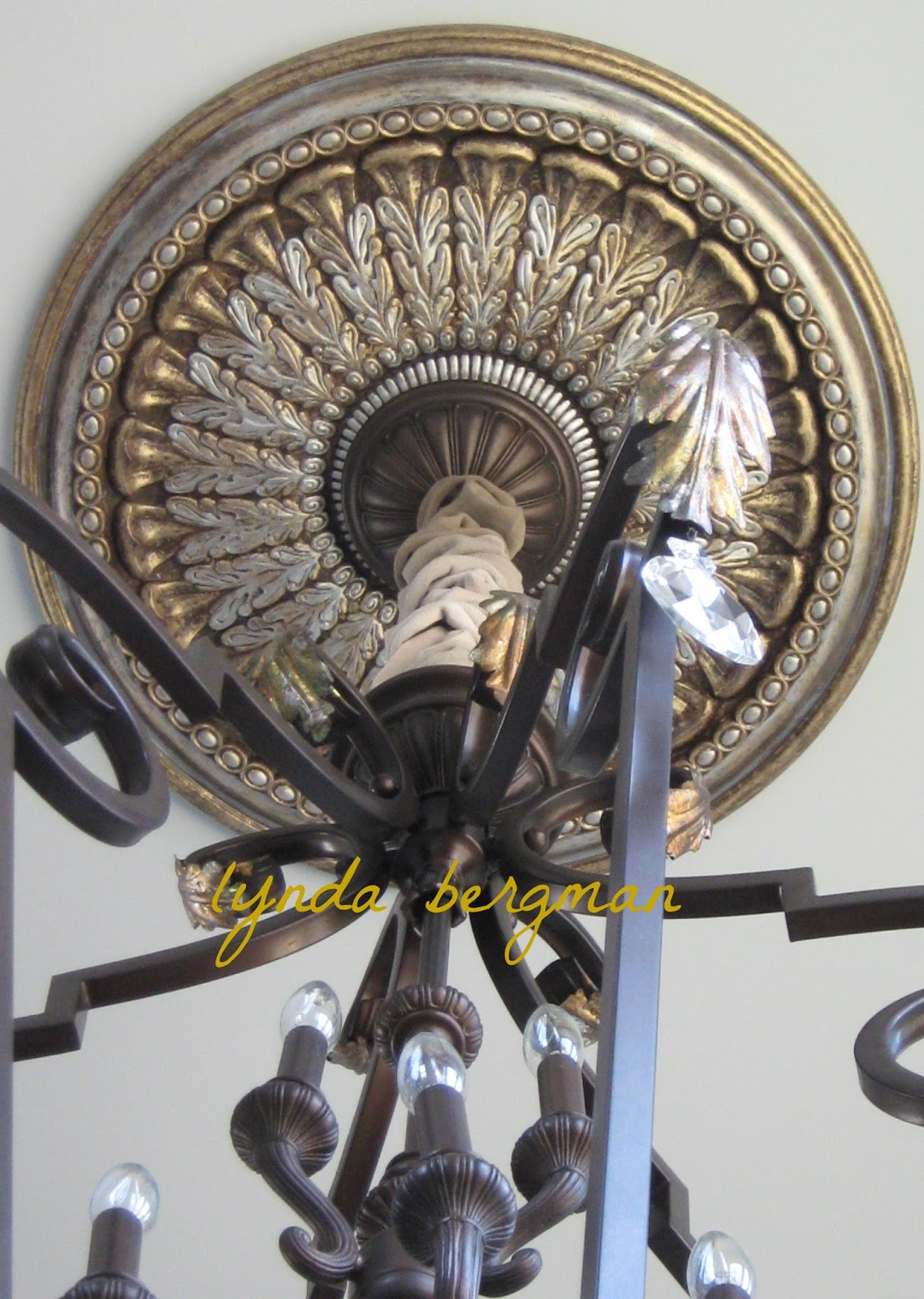 LYNDA BERGMAN DECORATIVE ARTISAN DADDY'S SOCKS CHANDELIER CHAIN COVER