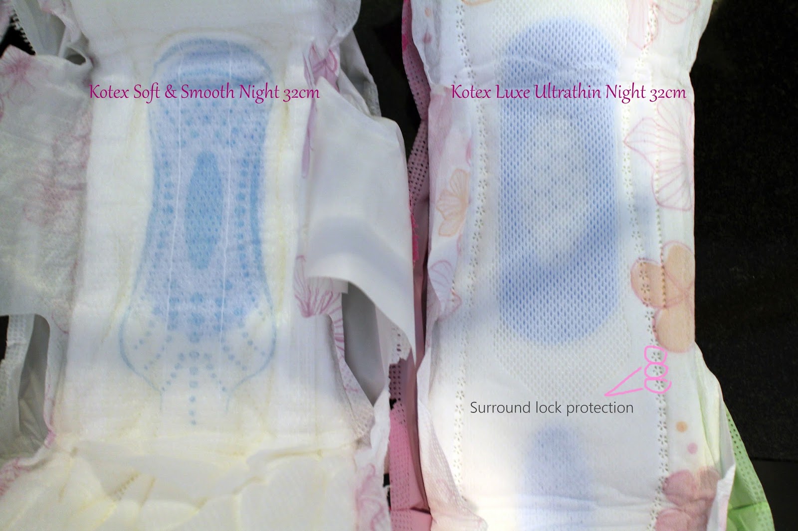 Wild Flower Product Review Kotex LUXE Ultrathin Overnight & Day Pads