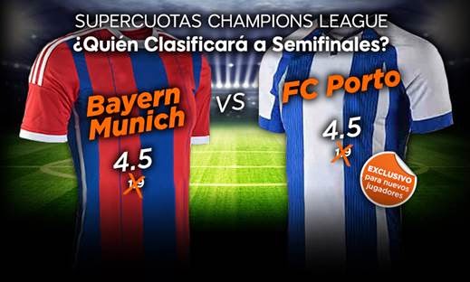 888sport Cuota Mejorada Champions League Bayern Munich vs Porto 21 abril 888sport Cuota Mejorada Champions League Bayern Munich vs Porto 21 abril