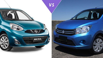 Komparasi Nissan New March vs. Suzuki Celerio Perbandingan antara Nissan New March vs. Suzuki Celerio