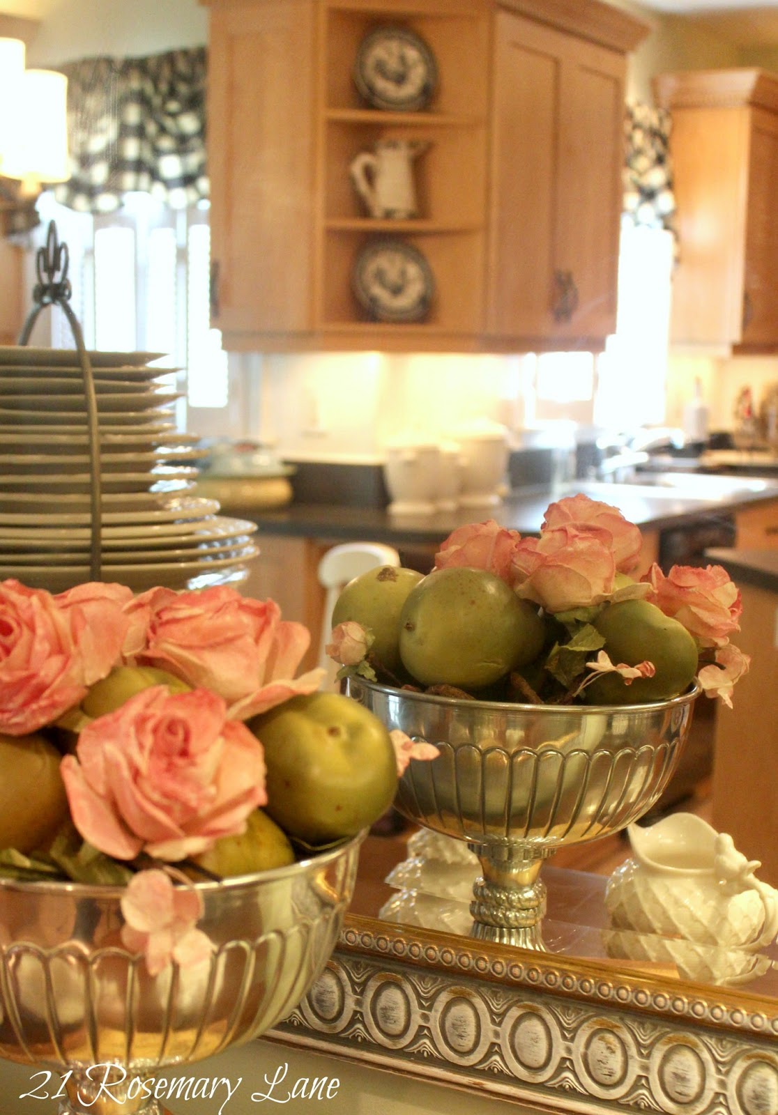 21 Rosemary Lane Hanging a Mirror in the Kitchen