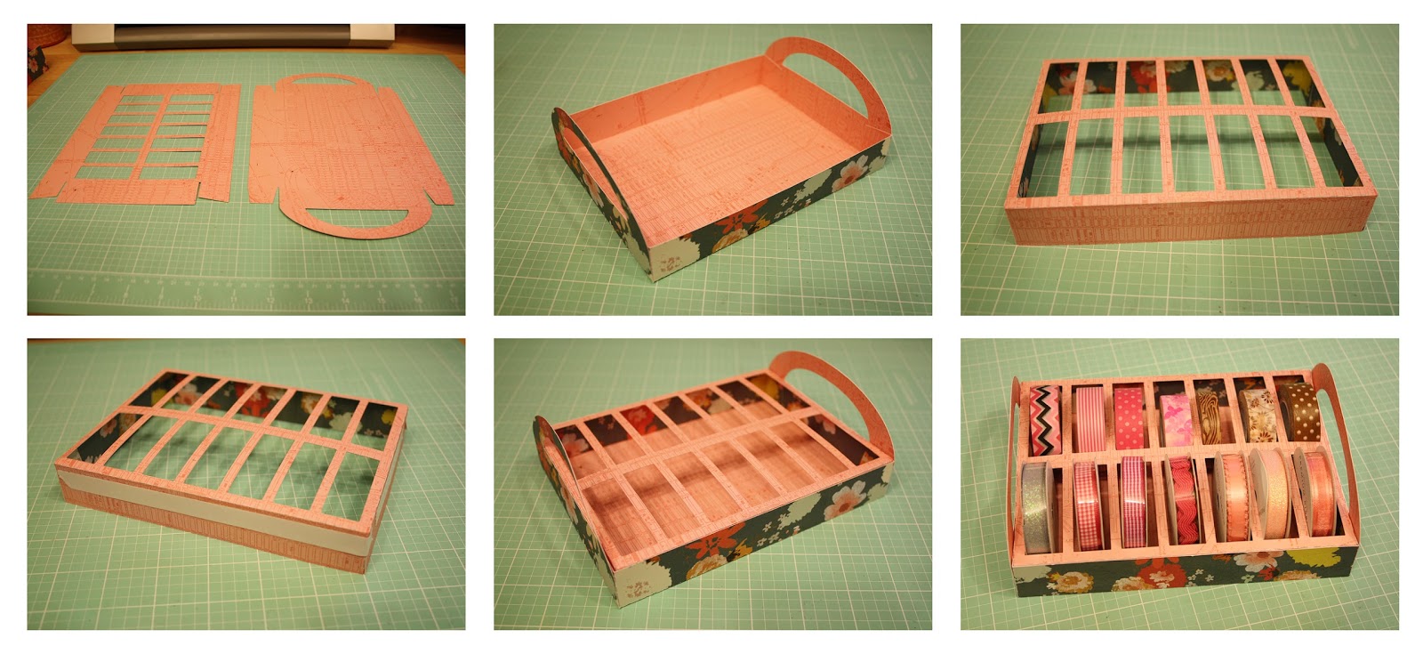 Ribbon and Washi Tape Storage Tray! Bits of Paper