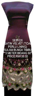 Kain Pasang Satin Velvet 2