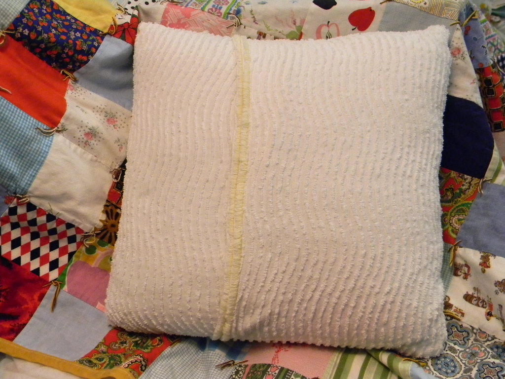 Warm Hugs Design Vintage Chenille Pillow Covers