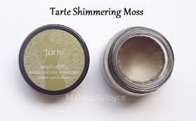 Tarte Shimmering Moss Cream Eyeshadow Swatch